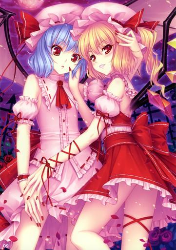 Touhou Project 08: Imperishable Night - Best Art of Touhou. Part III [Shoujo-Ai]